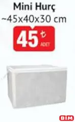 MİNİ HURÇ 45X40X30 CM MİNİ HURÇ 45X40X30 CM